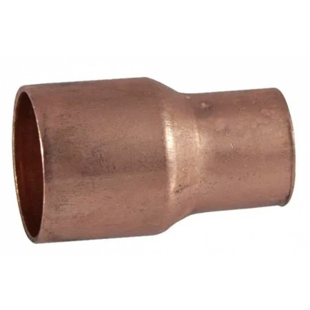 American Imaginations 1.5 in. x 1 in. Copper Reducing Coupling - Wrot AI-35254